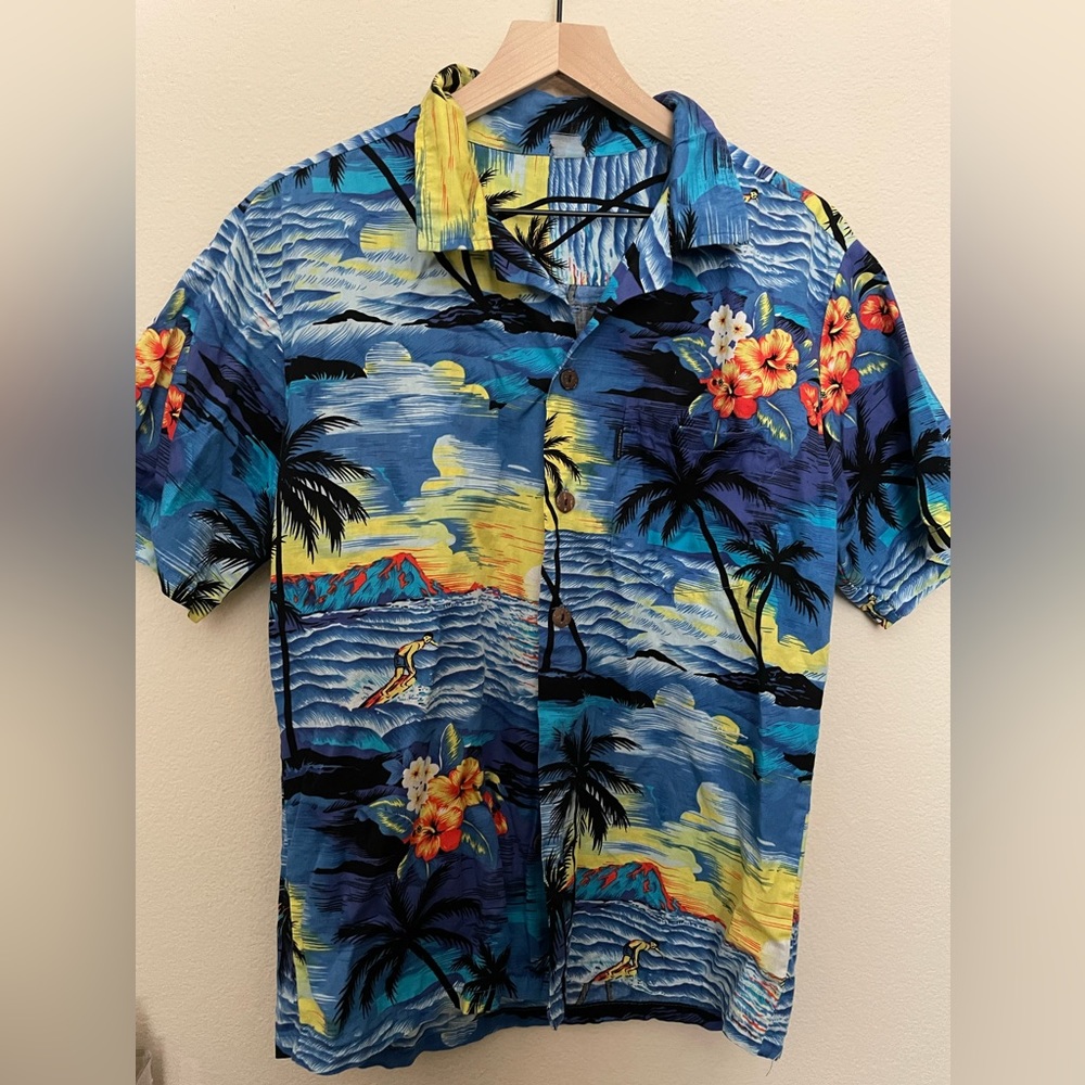 Palmwave Hawaiian Shirt Medium Men’s